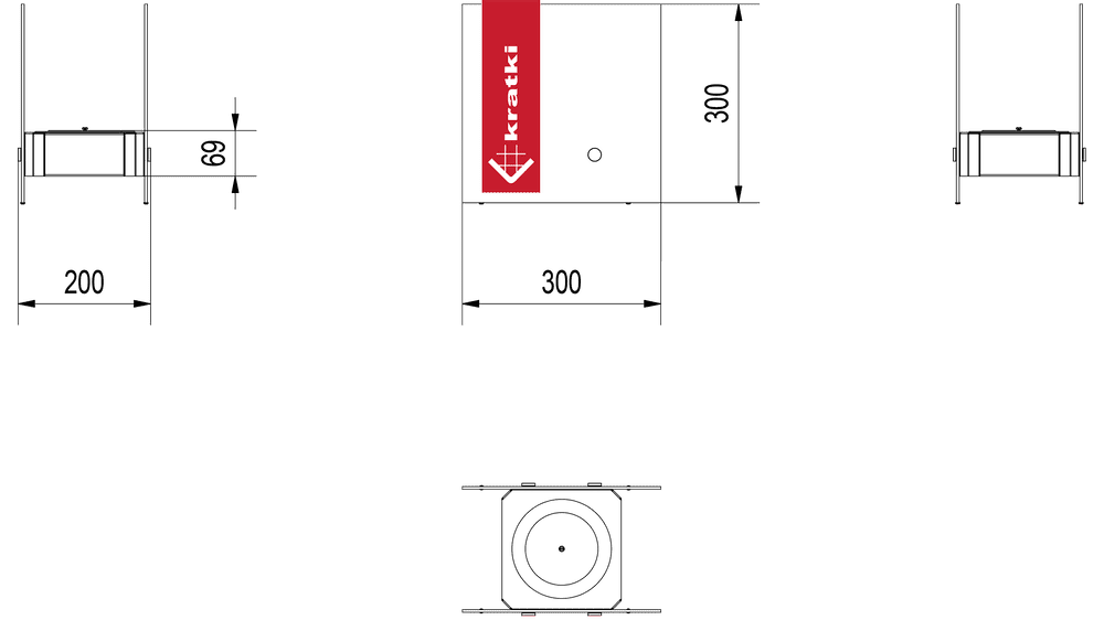 Standkamin NEST Bioethanol – Schwarz – Ansicht 5
