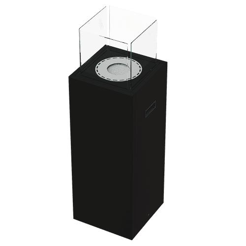 Gartenkamin TOWER Bioethanol – Schwarz – Ansicht 1