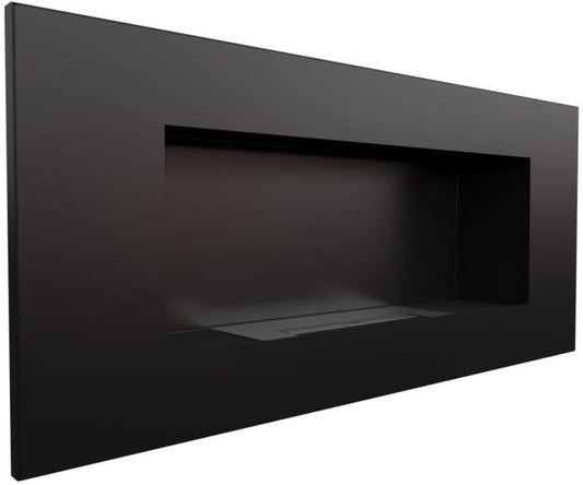 Wandkamin DELTA 2 Schwarz – Produktaufnahme auf weissem Hintergrund