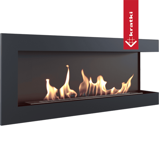 Eckkamin DELTA 1200 rechts Bioethanol – Ansicht 2