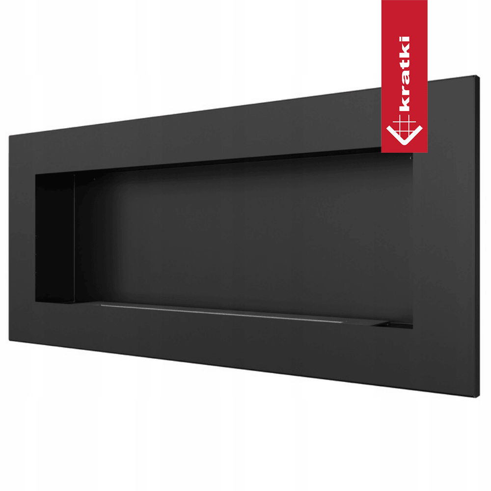 Wandkamin DELTA 2 SLIM Bioethanol – Schwarz – Ansicht 3