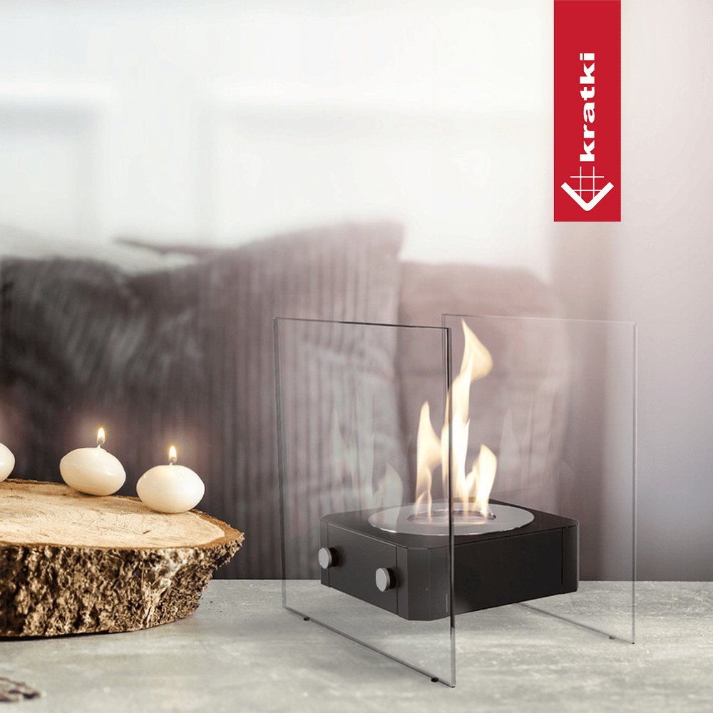 Standkamin NEST Bioethanol – Schwarz – Ansicht 1