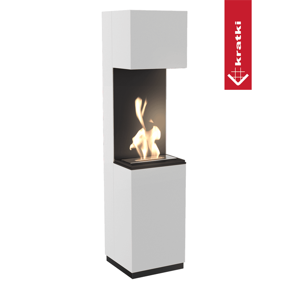 Portalkamin SIERRA Bioethanol – Weiss – Ansicht 1