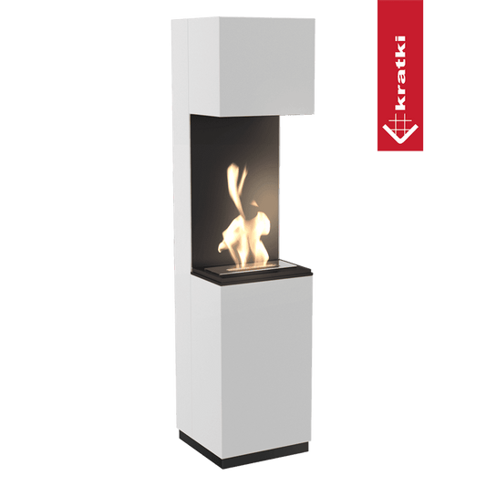 Portalkamin SIERRA Bioethanol – Weiss – Ansicht 1