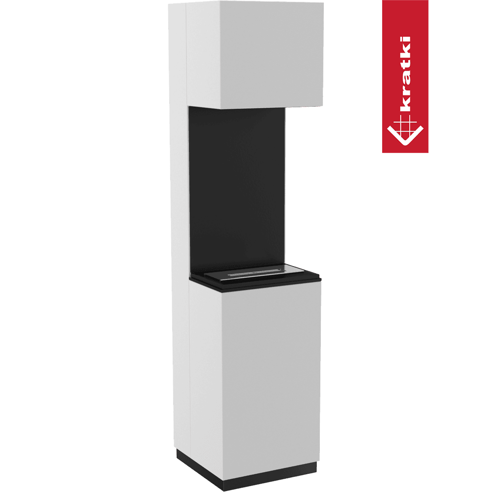 Portalkamin SIERRA Bioethanol – Weiss – Ansicht 2