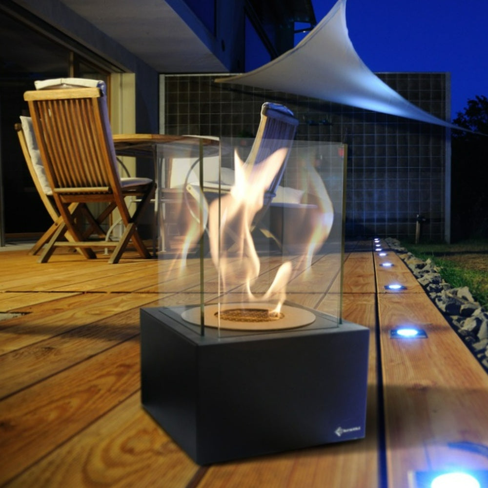 Standkamin TANGO 1 Bioethanol – Schwarz – Ansicht 1