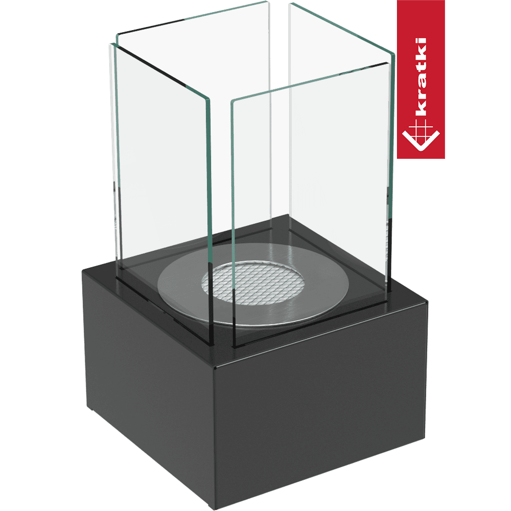 Standkamin TANGO 1 Bioethanol – Schwarz – Ansicht 2