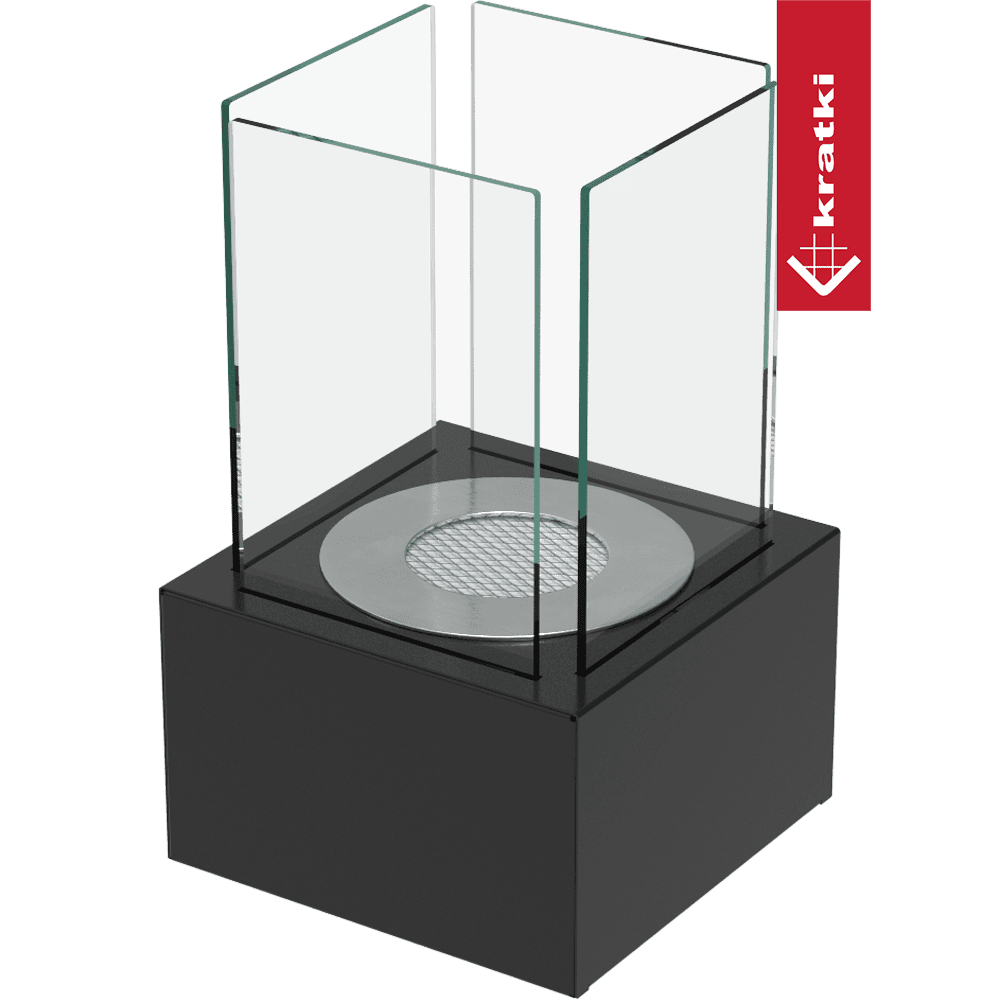 Standkamin TANGO 1 Bioethanol – Schwarz – Ansicht 4