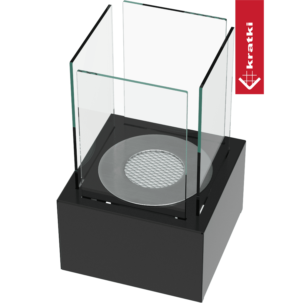 Standkamin TANGO 2 Bioethanol – Schwarz – Ansicht 3