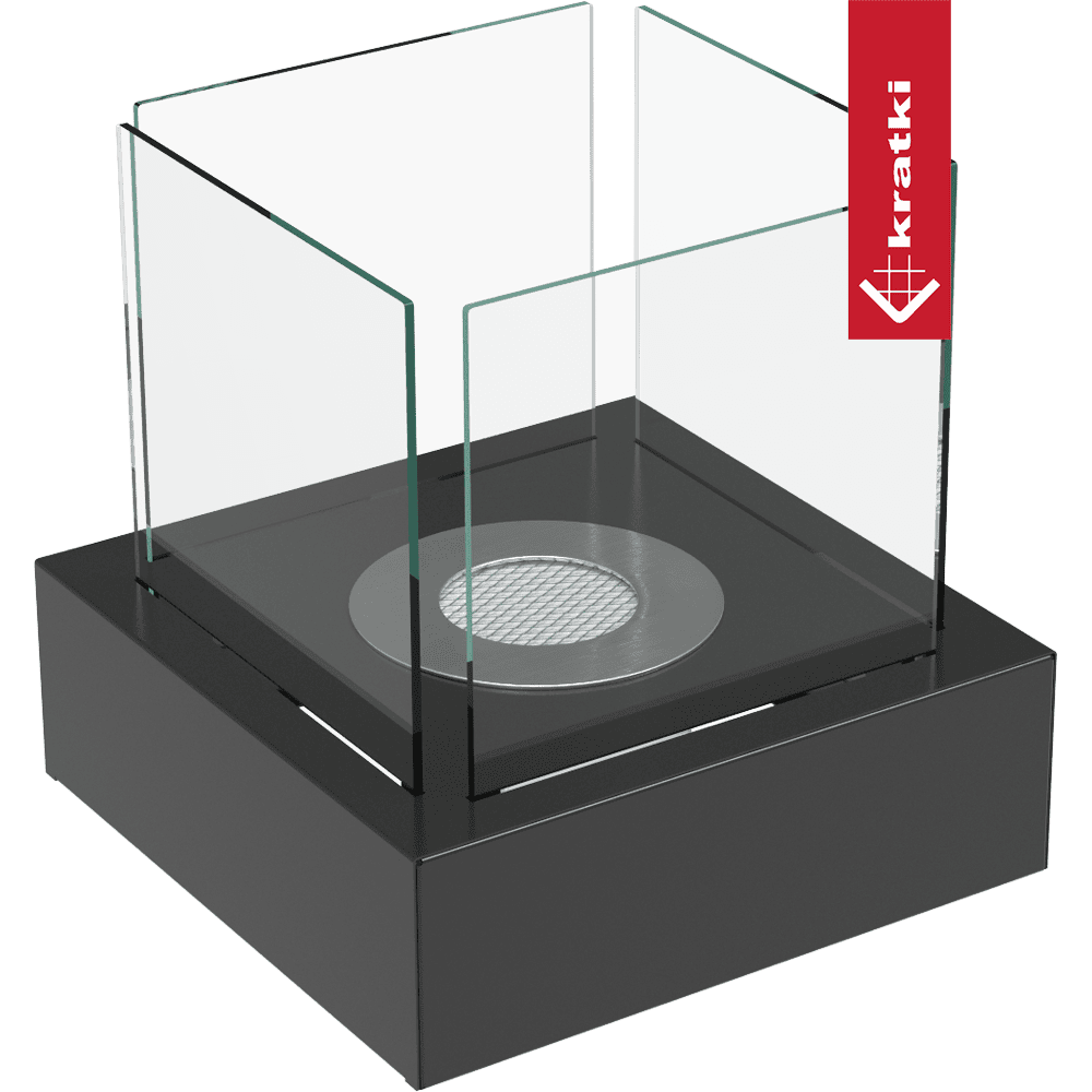 Standkamin TANGO 3 Bioethanol – Schwarz – Ansicht 1
