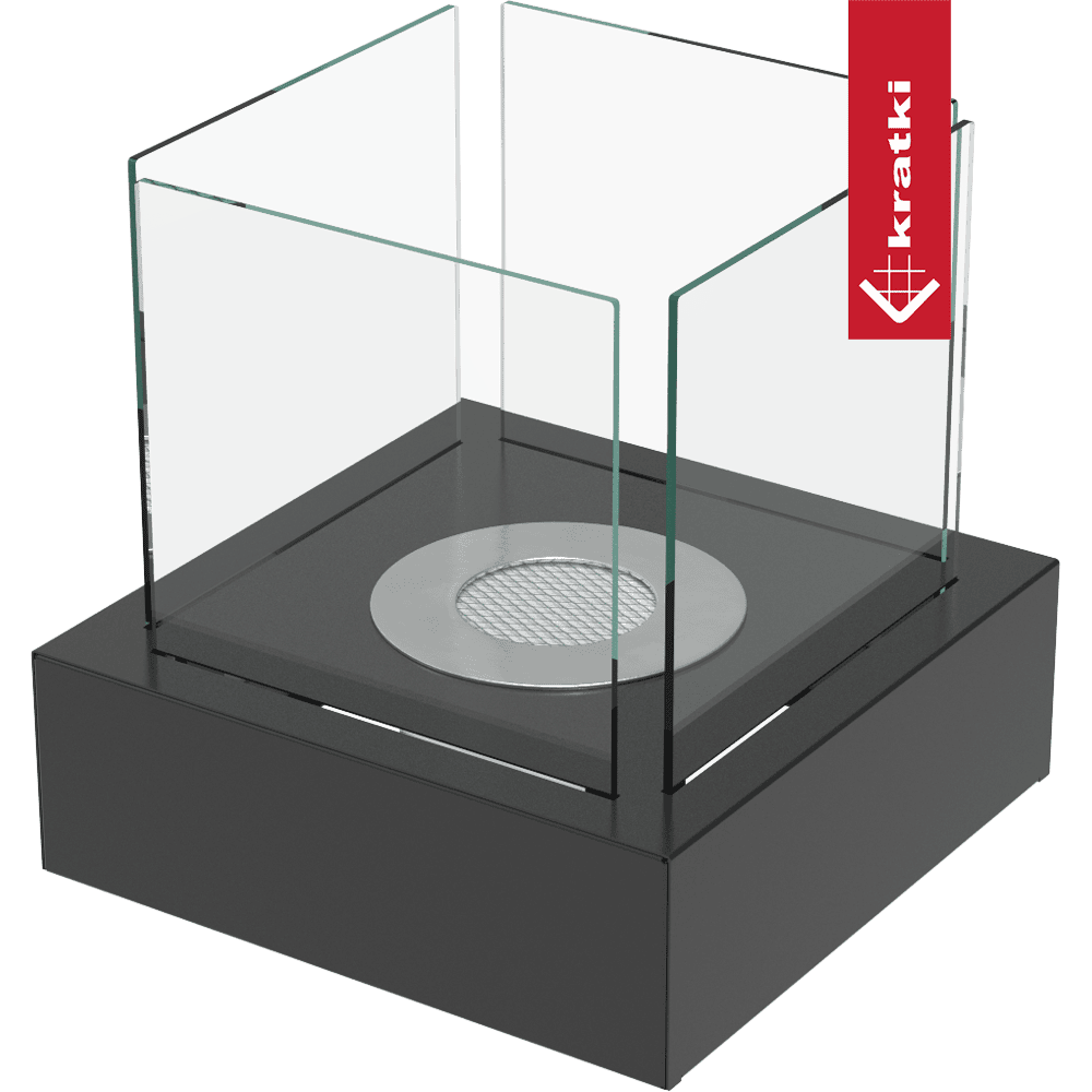 Standkamin TANGO 3 Bioethanol – Schwarz – Ansicht 4