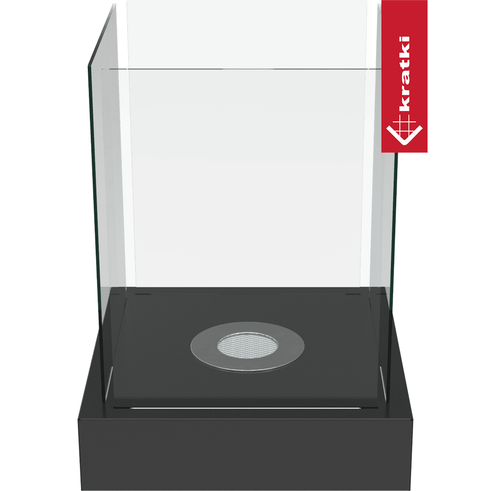 Standkamin TANGO 4 Bioethanol – Schwarz – Ansicht 1