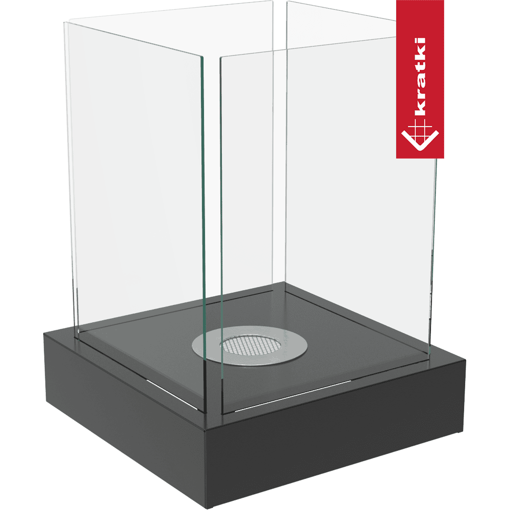 Standkamin TANGO 4 Bioethanol – Schwarz – Ansicht 2