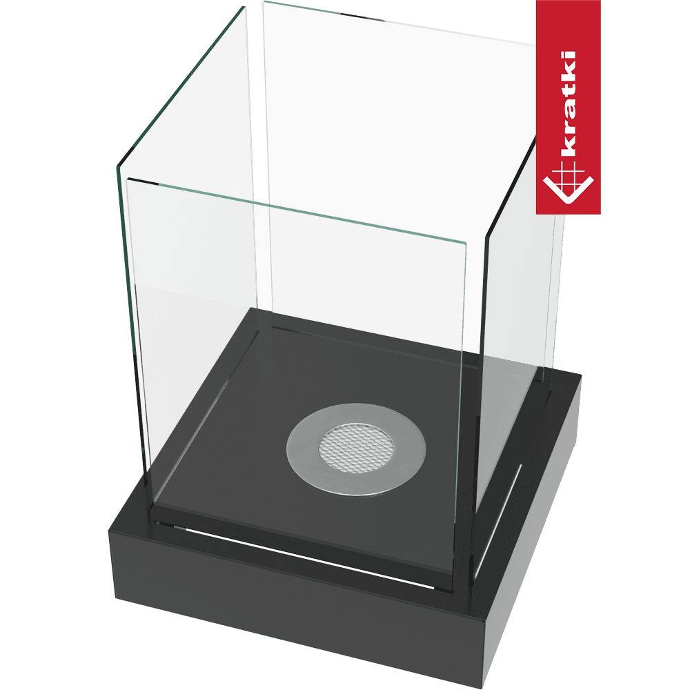Standkamin TANGO 4 Bioethanol – Schwarz – Ansicht 3