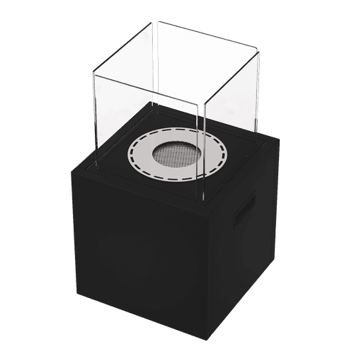 Gartenkamin TOWER MINI Bioethanol – Schwarz – Ansicht 1